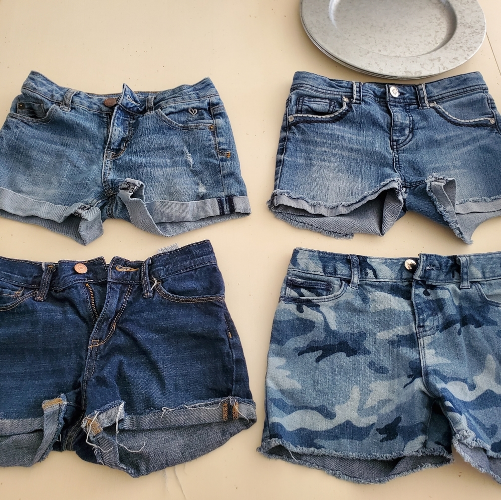 *SOLD* Girls size 12 jean denim shorts